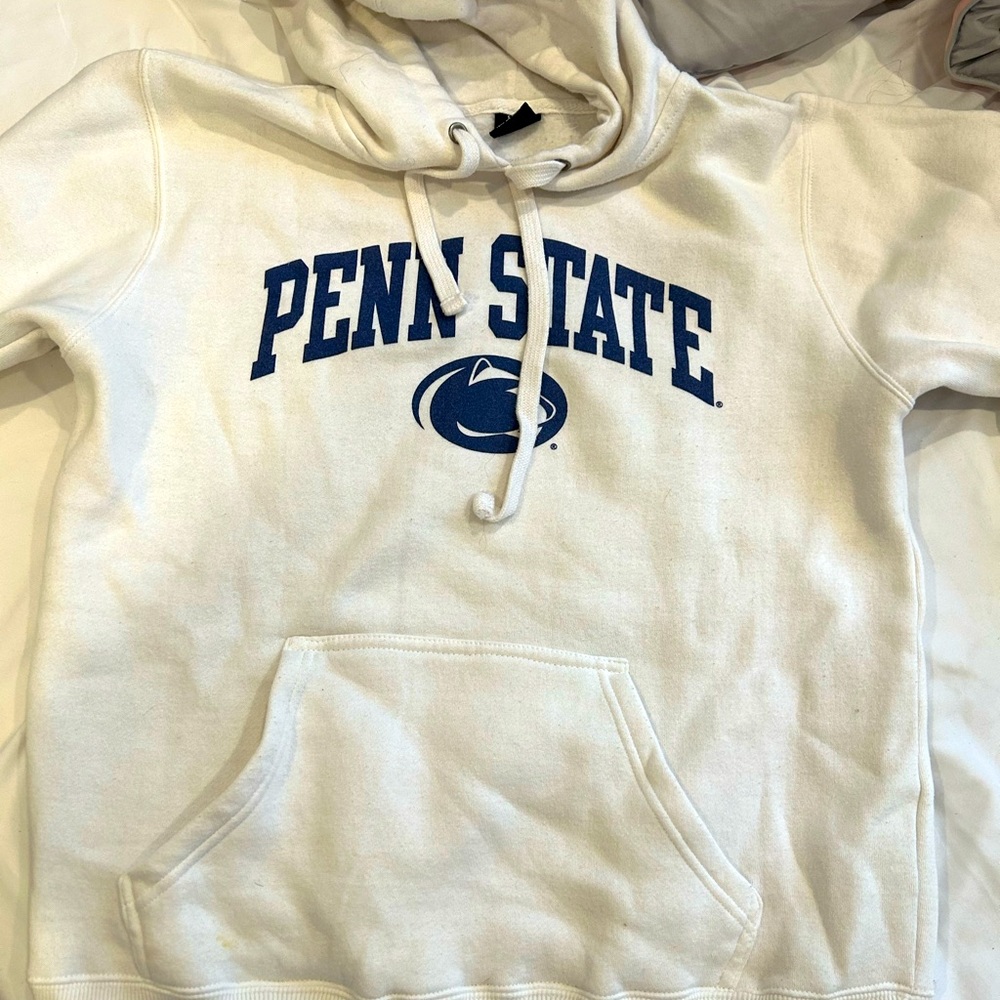 Penn state hoodie sweater, white M